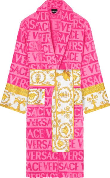 versace hot pink robe.